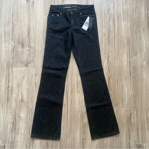 NWT Kenneth Cole bootcut low rise flare leg opening dark wash jeans size 27